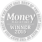 Award logo for winning Money Magazine's Best of the Best Award for 2015