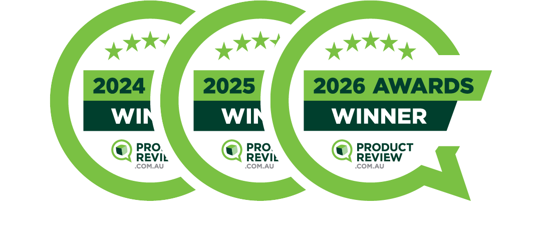 ProductReview award badges for Top Rated Mobile Phone Service Provider 2024-2026