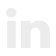 White logo for LinkedIn