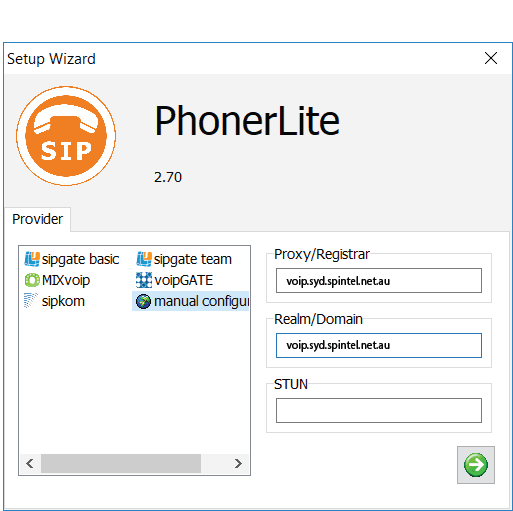 VoIP Configuration Guide Phonerlite