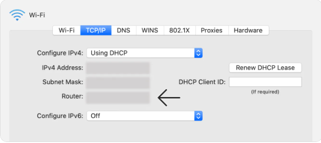 default gateway