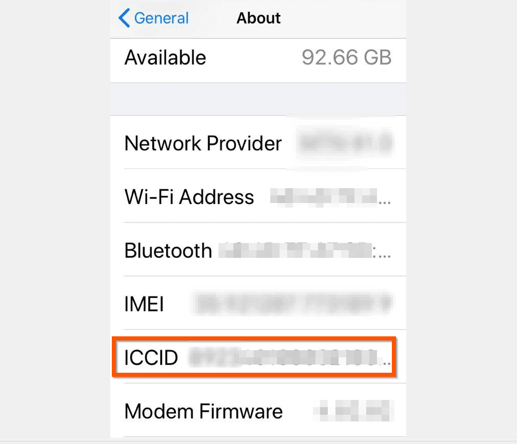 How To Get The SIM Card Number From Your Phone Settings Print View