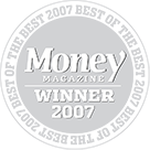 Award logo for winning Money Magazine's Best of the Best Award for 2007