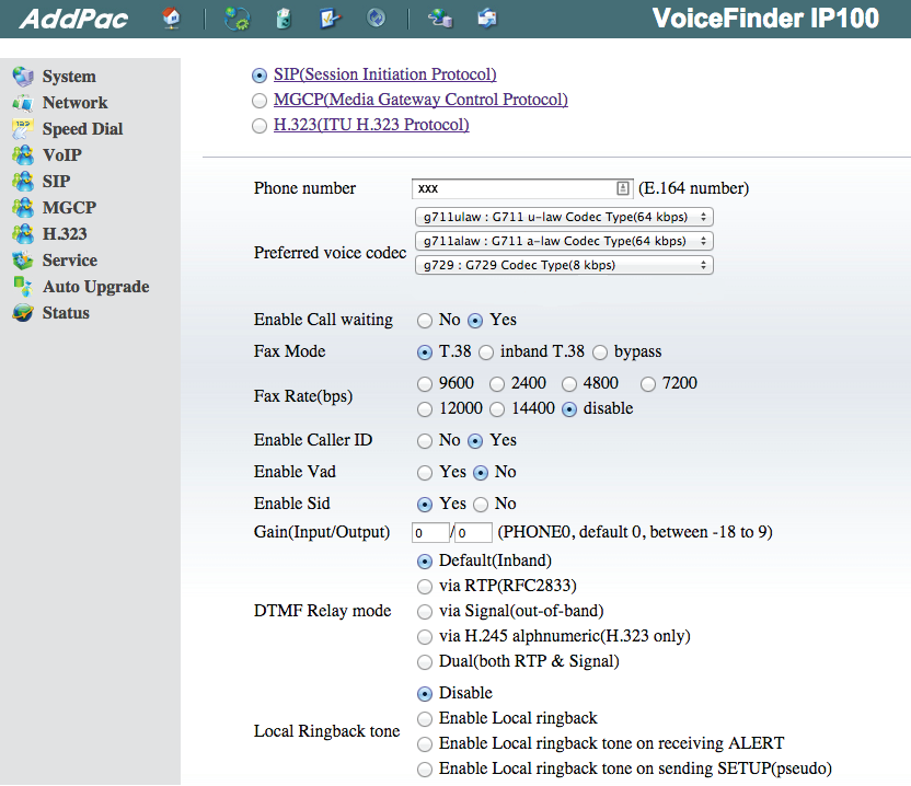 AddPac AP-IP100 VoIP Phone Setup