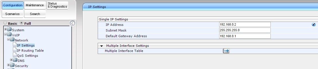 Audiocodes Setup