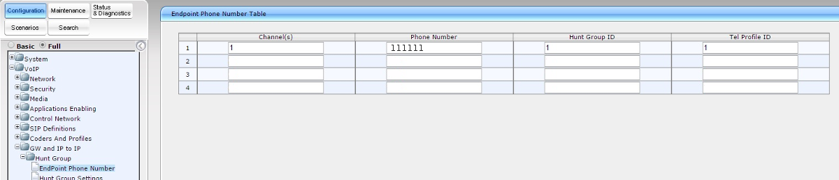 Audiocodes Setup