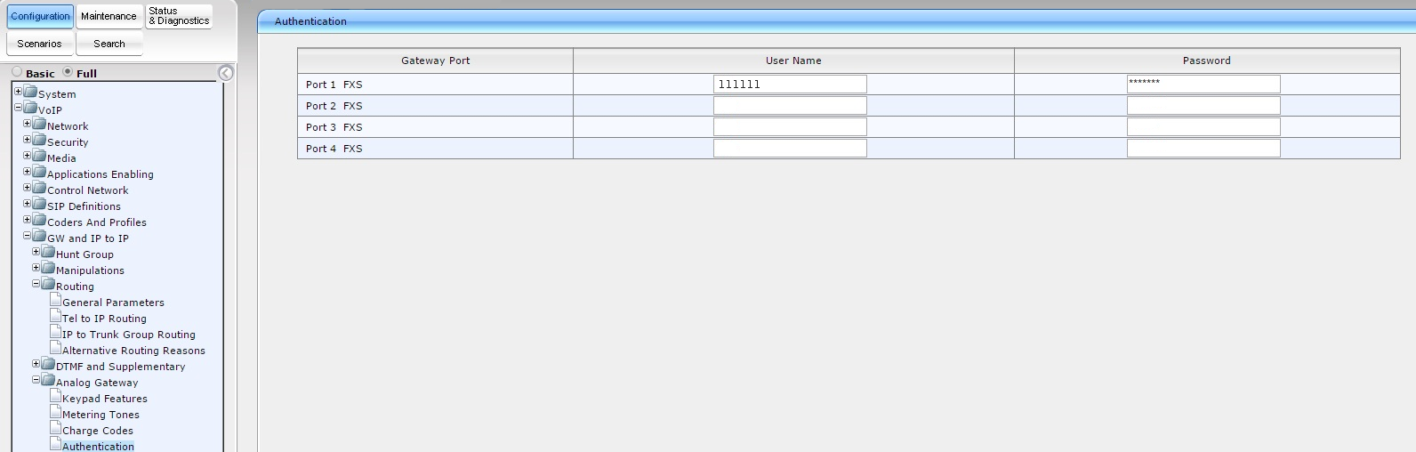 Audiocodes Setup