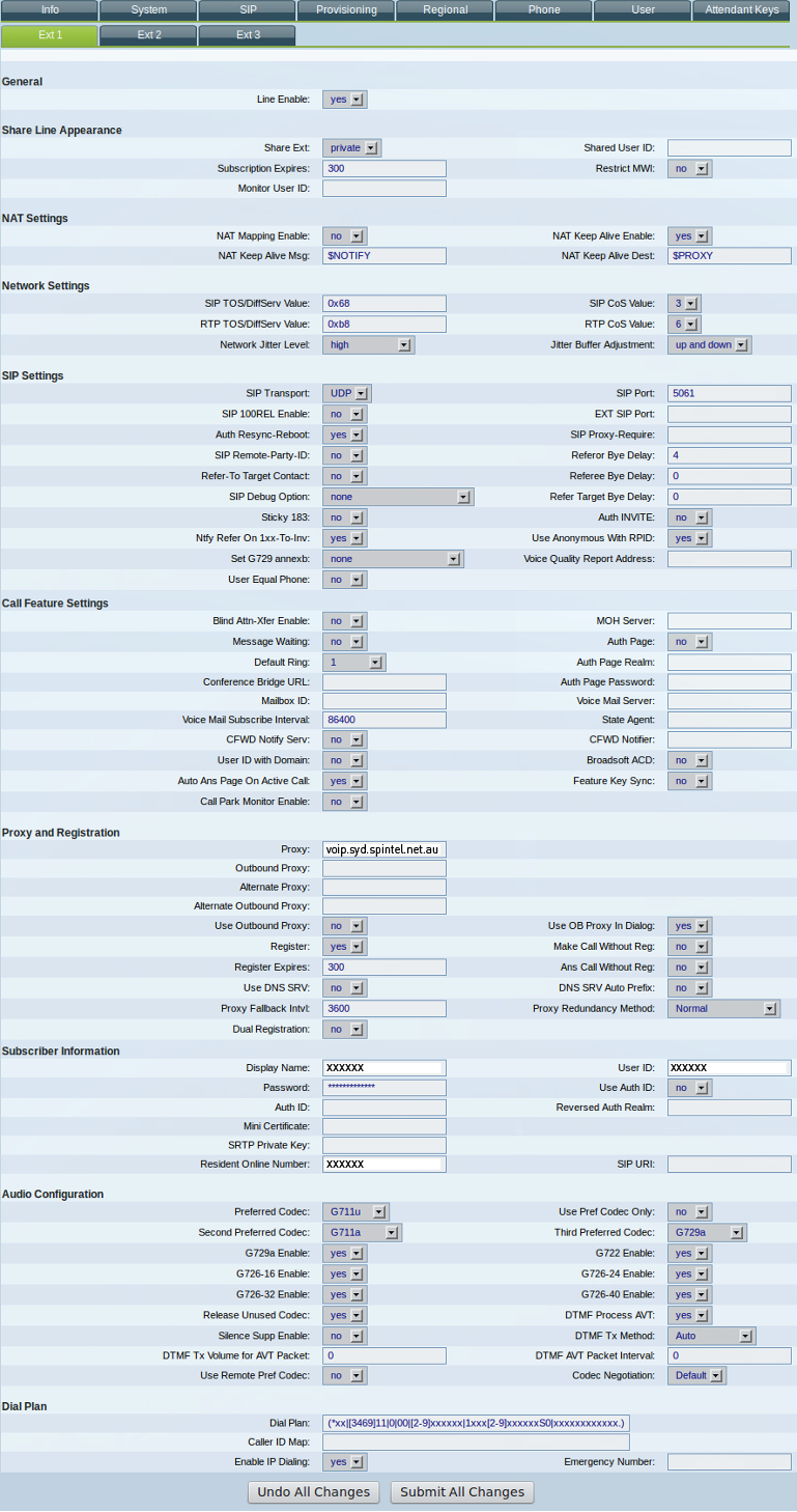 Cisco SPA303/502G Setup