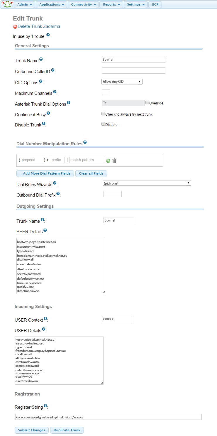 FreePBX 12 Setup