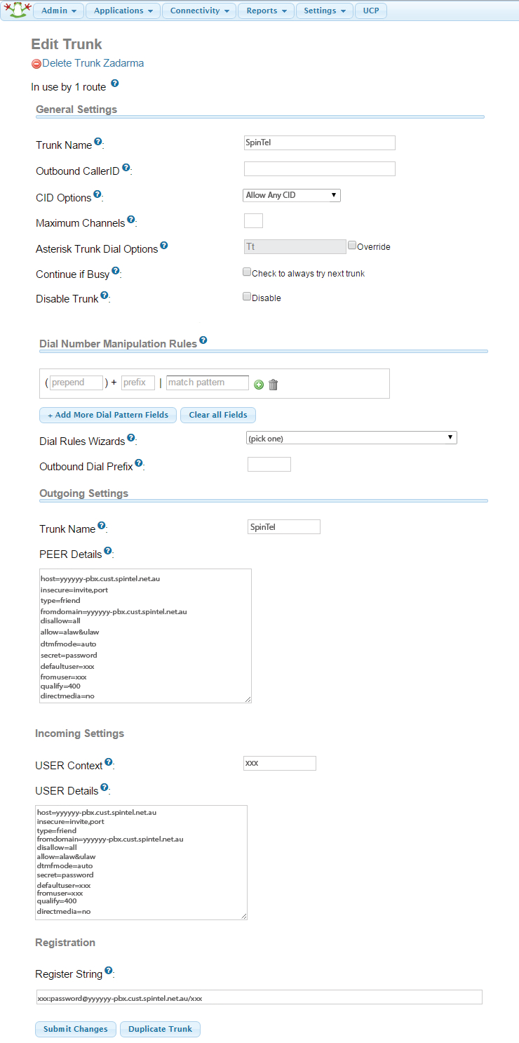 FreePBX 12 Setup