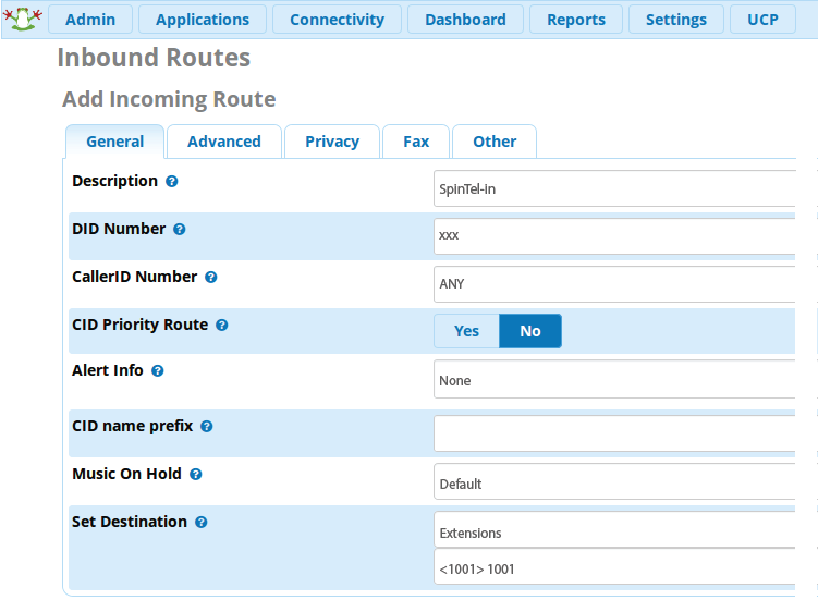 FreePBX 13 Setup