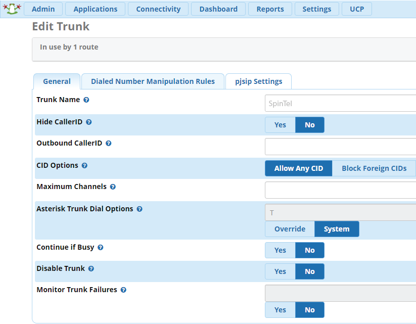 FreePBX 14 PjSIP Setup