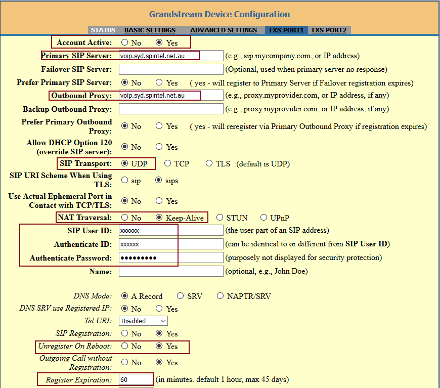 General Settings