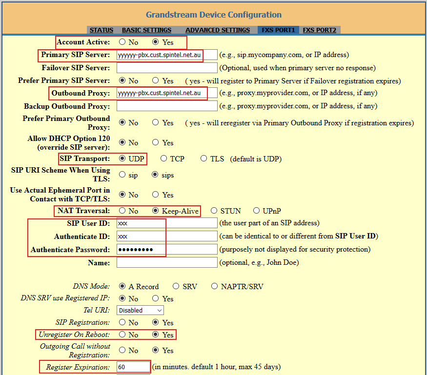 General Settings