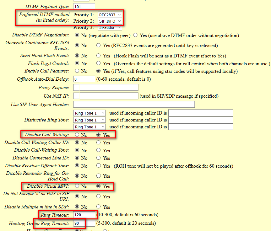 Profile Configuration Continuation