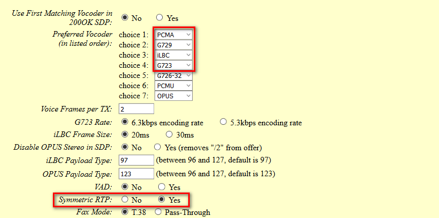 Profile Configuration Continuation